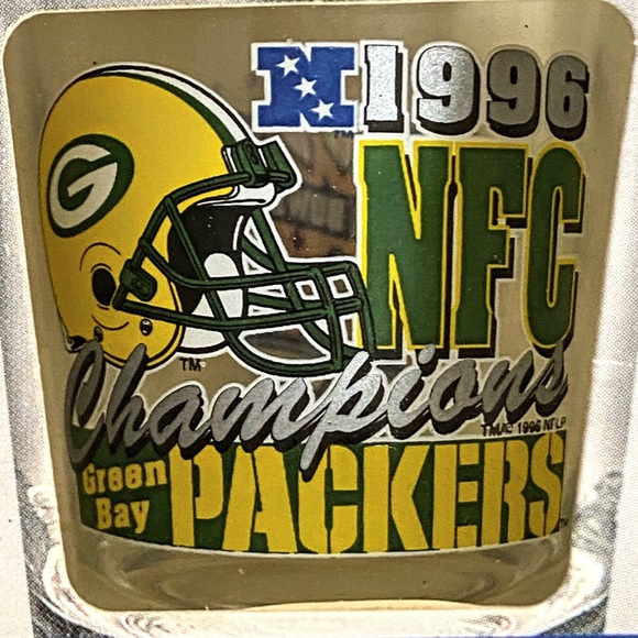 NIP Vintage Hunter Green Bay Packers Shot Glass Collector Set - Picture 9 of 15